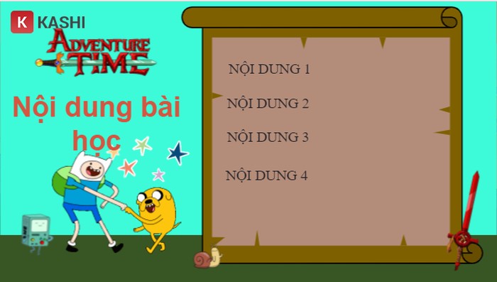 Slide hoạt họa tăng tính vui nhộn