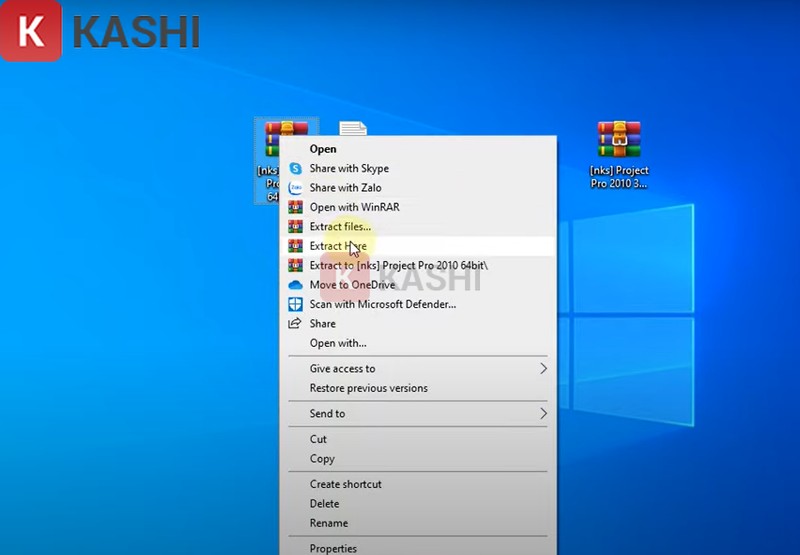 Giải nén và chạy Setup