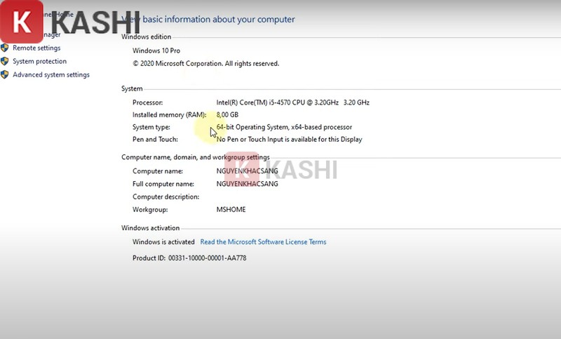 Kiểm tra hệ điều hành