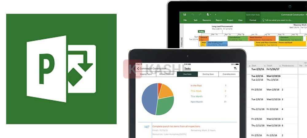 Bảng tính trong Microsoft Project 2021