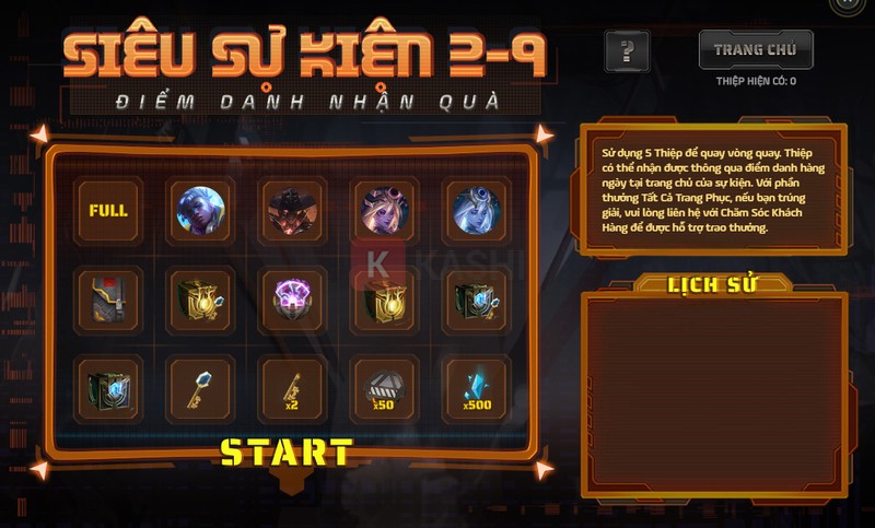 Sự kiện Điểm Danh Hàng Ngày