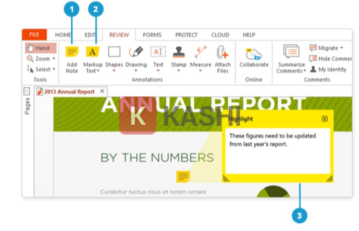 Tính năng Review & Markup