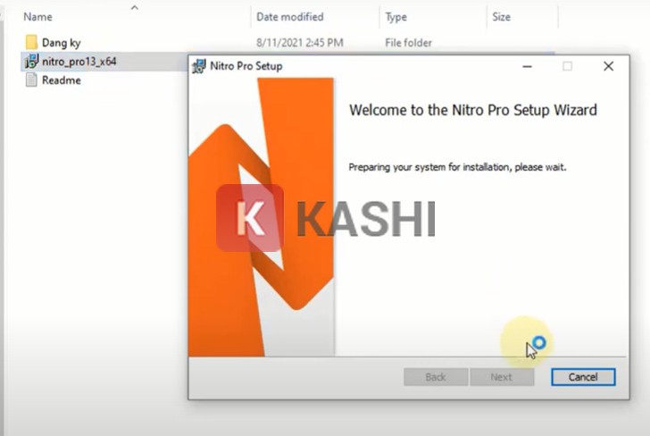 Chọn file cài đặt