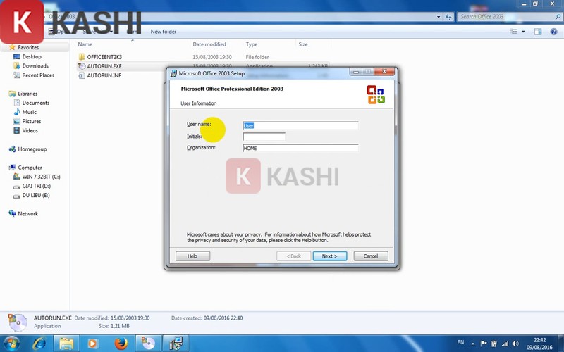 Nhập tên người dùng