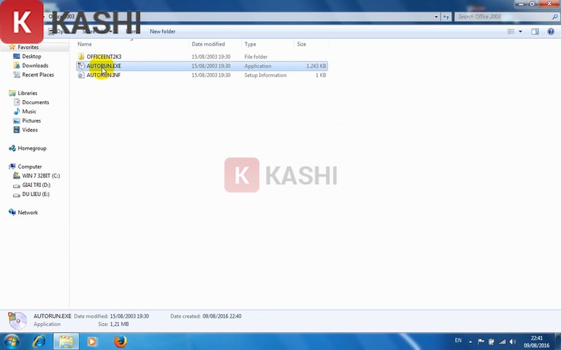 Chạy file cài đặt