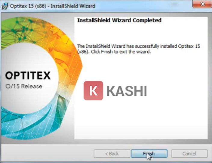 Cài đặt Optitex 15 thành công