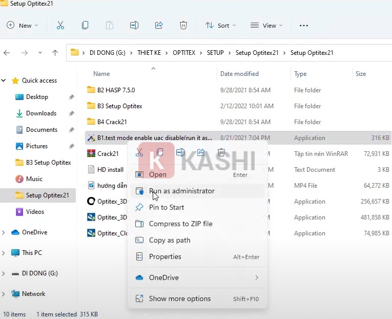 Bật chế độ Test Mode