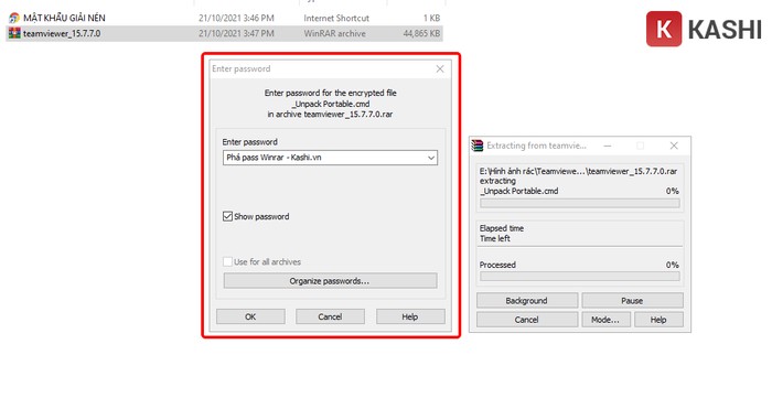 Cách phá mật khẩu WinRAR