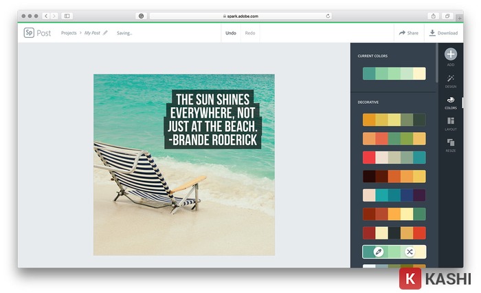 Phần mềm Adobe Spark