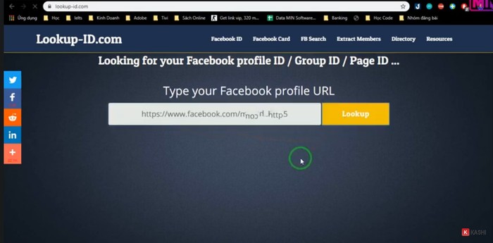 Lấy UID Facebook