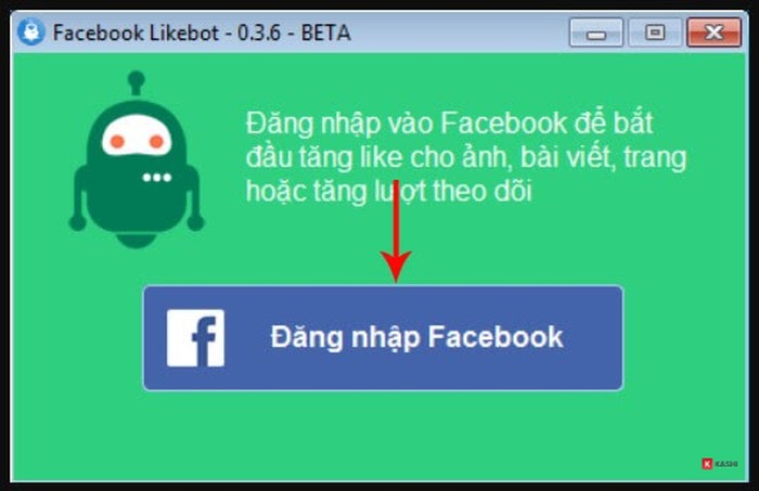 Đăng ký tài khoản Facebook Likebot