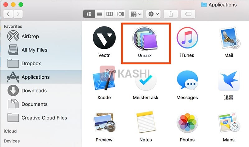 Phần mềm giải nén Unrarx for Mac