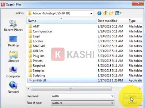 Chọn file amtlib.dll