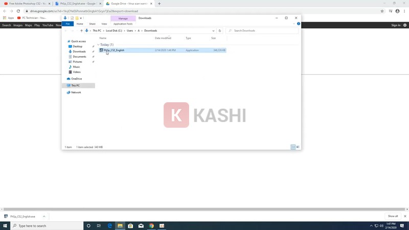 Chạy file cài đặt