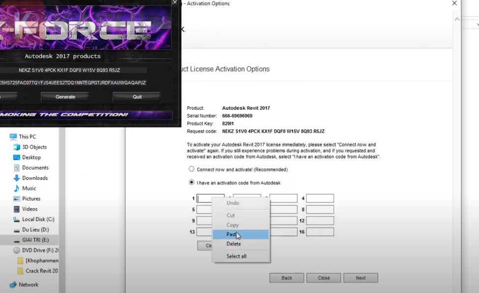 Dán Activation Code
