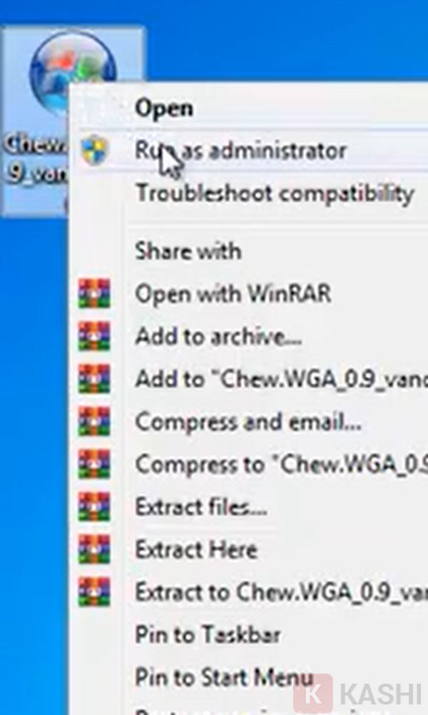 Chọn Run as Administrator