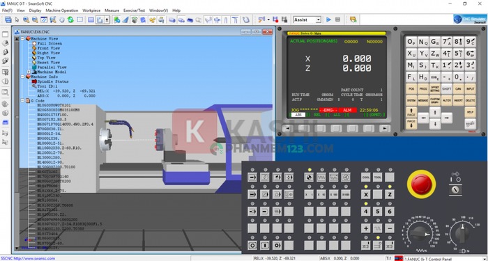 Giao diện phần mềm SSCNC