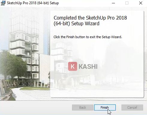 Nhấn "Finish"