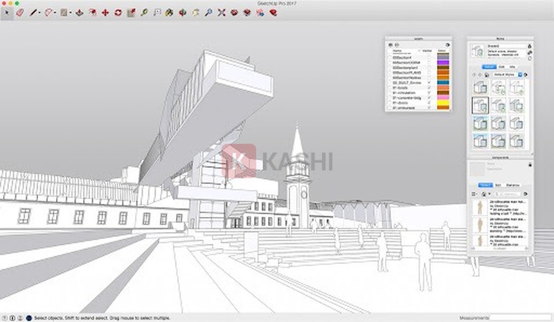 Giao diện SketchUp 2016