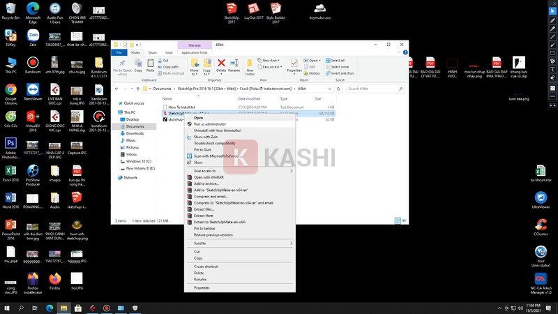 Chạy file cài đặt