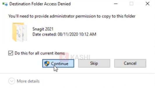 Xác nhận ghi đè