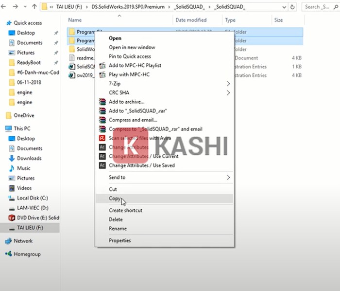 Copy và Paste thư mục