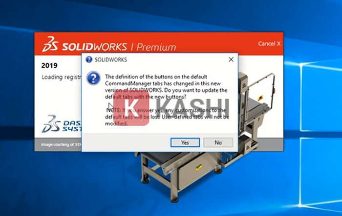 Khởi động Solidworks
