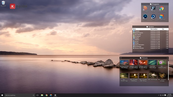 Giao diện Stardock Fences