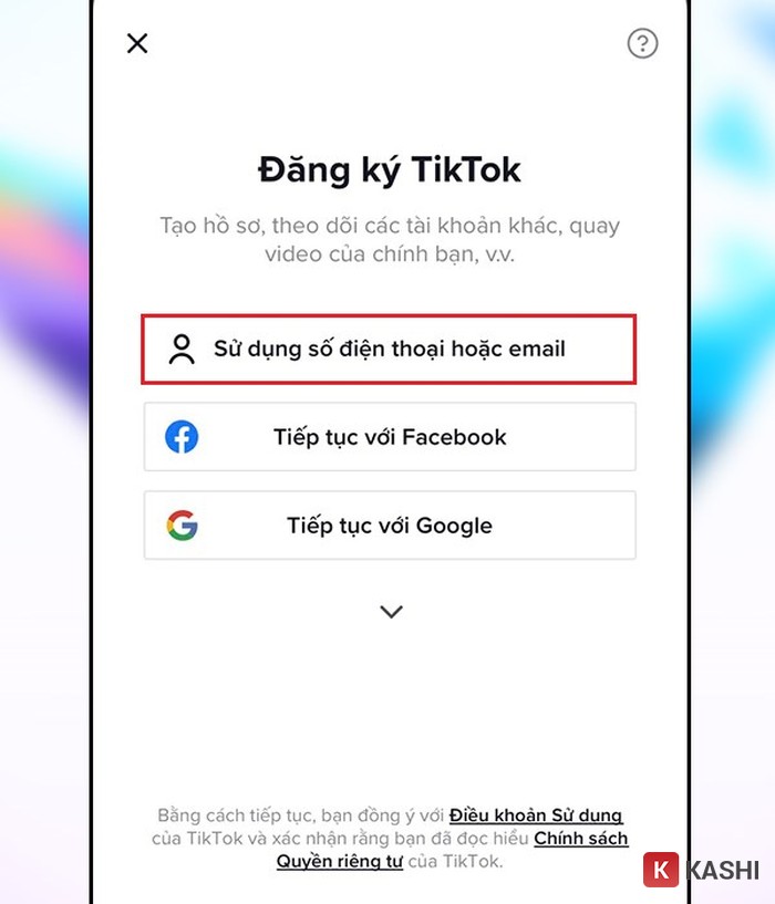Đăng ký tài khoản TikTok
