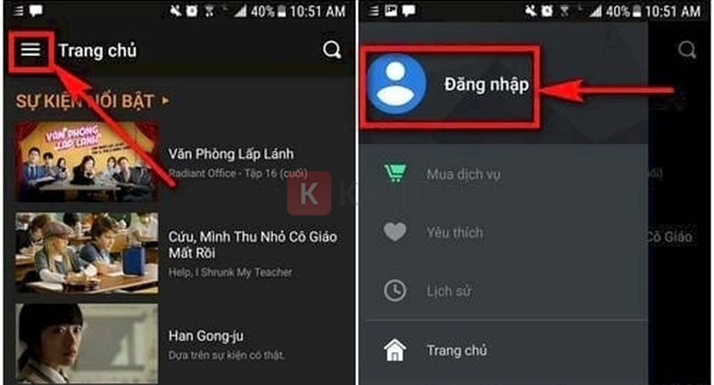 Đăng nhập FPT Play trên điện thoại