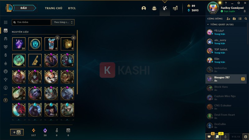 Tài khoản Liên minh miễn phí