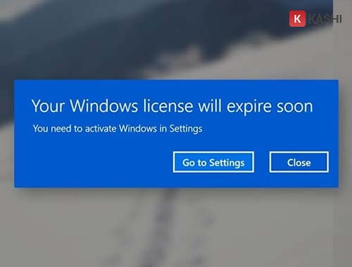 Thông báo hết hạn bản quyền