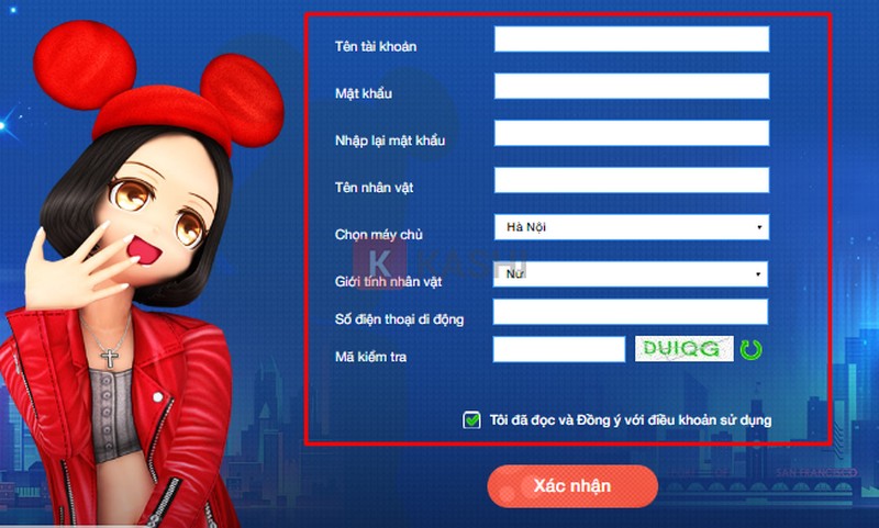 Ảnh điền thông tin và xác nhận
