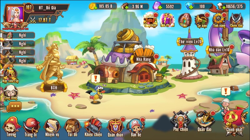 Một số acc Đảo Kho Báu