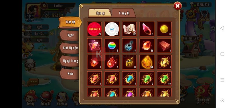 Hình ảnh trong game Đảo Kho Báu