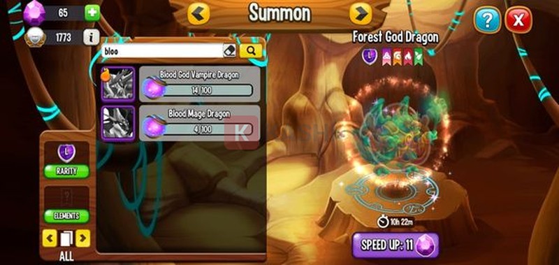 Hình ảnh trong game Dragon City