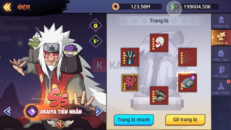 Hiệu ứng kỹ năng trong Huyền Thoại Nhẫn Giả