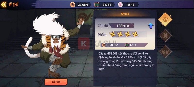 Hình ảnh chiến đấu trong game Huyền Thoại Nhẫn Giả