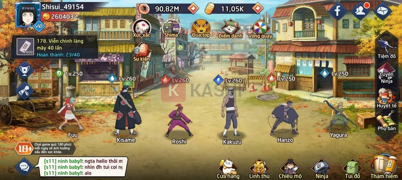 Hình ảnh trong game Huyền Thoại Nhẫn Giả