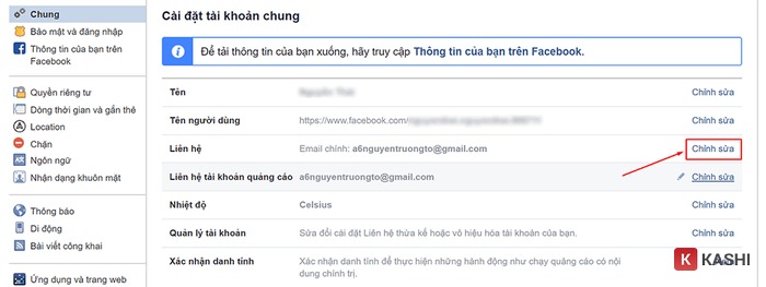 Vào mục “Chỉnh sửa”