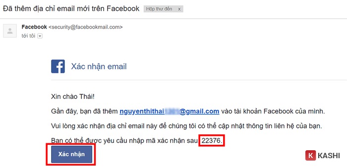 Xác nhận email