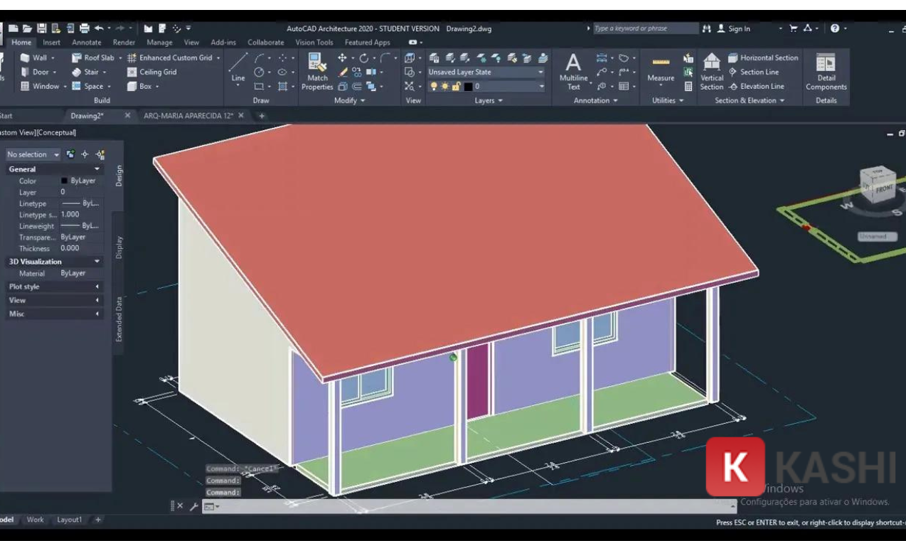 Giao diện AutoCAD Architecture 2020