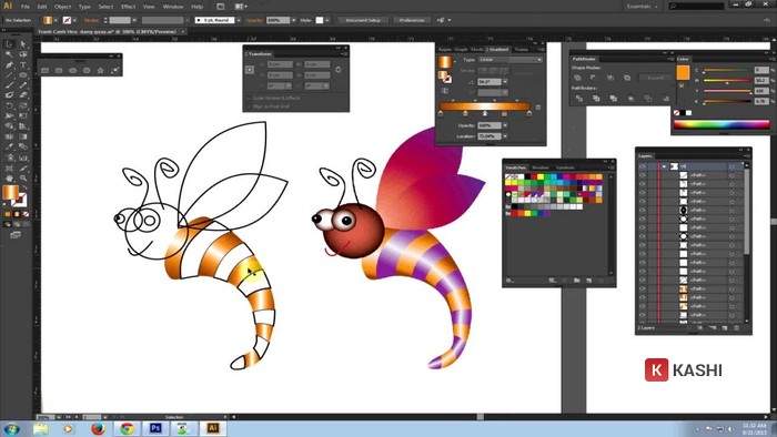 Giao diện tùy biến của Illustrator CS6