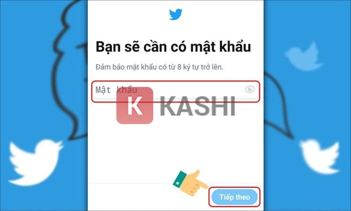 Đặt mật khẩu Twitter