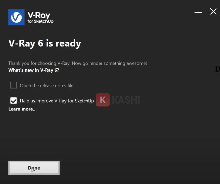 Hoàn tất cài đặt