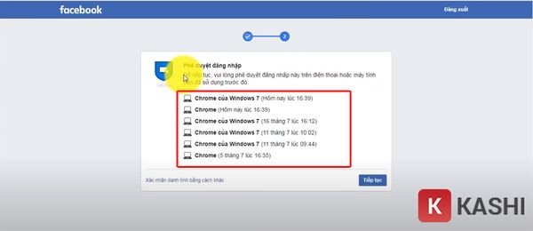 Bước 2: Bật thiết bị bạn đã từng đăng nhập tài khoản thành công trước đây để xác minh