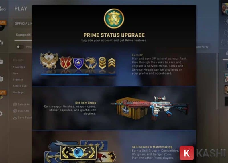 Account CSGO Prime.