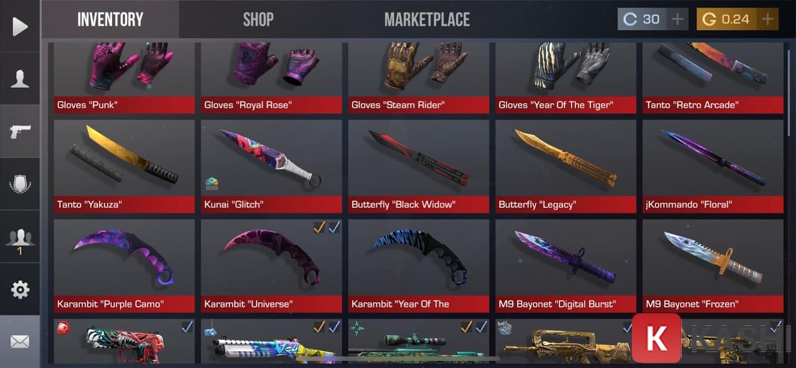 Dao trong Standoff 2