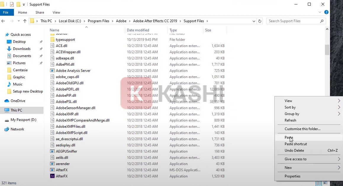 Dán file kích hoạt