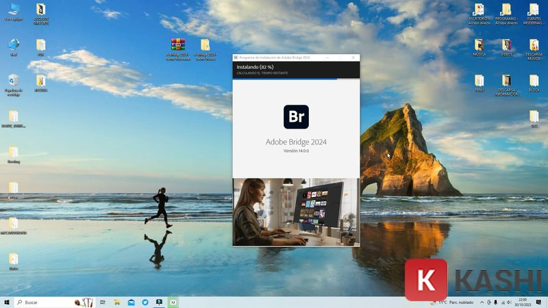 Đang cài đặt Adobe Bridge 2024